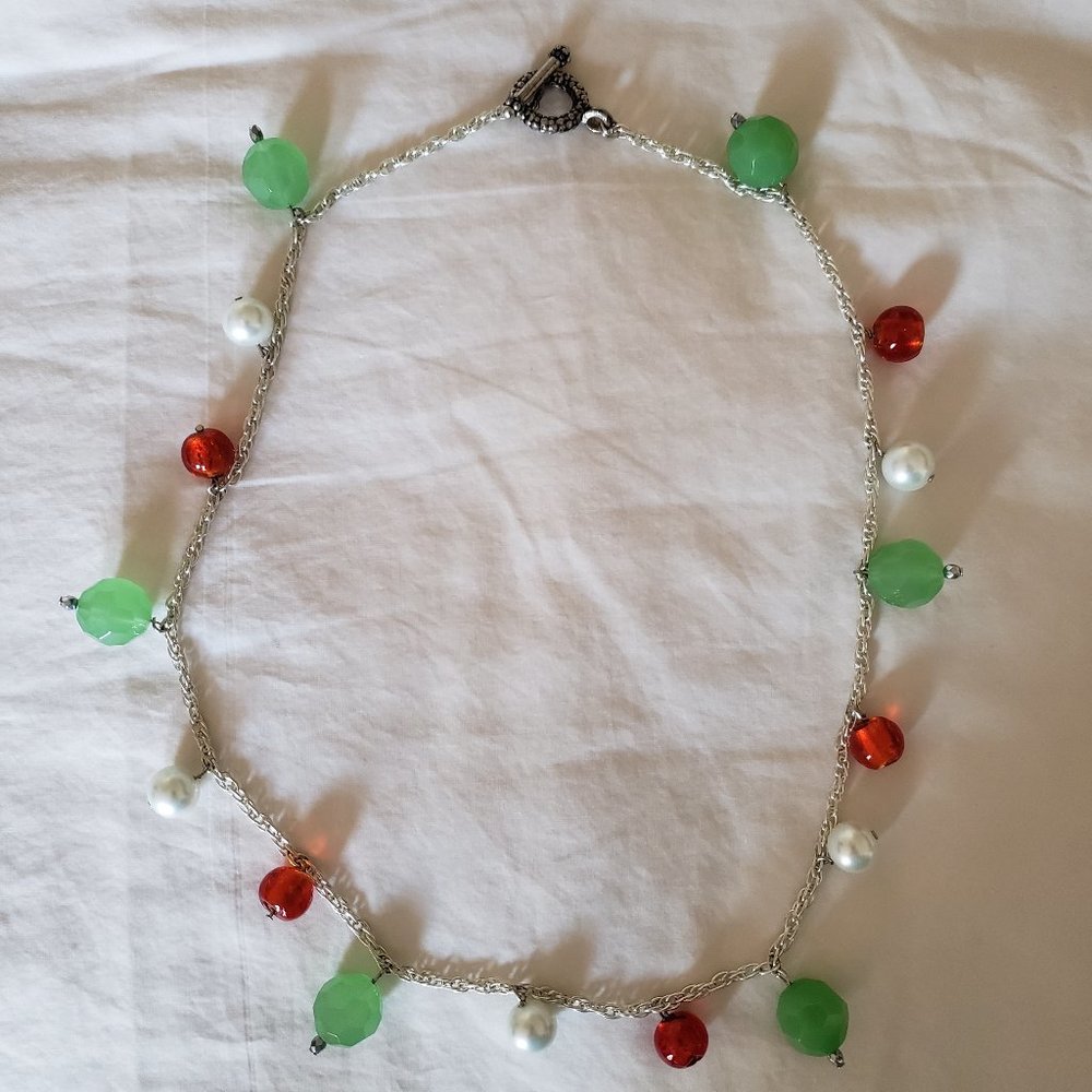 Handmade Christmas necklace